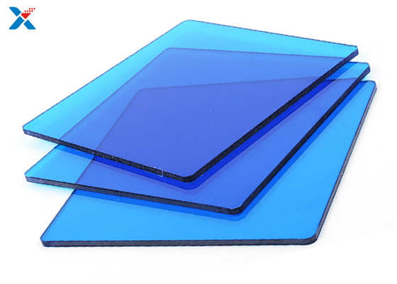 kaufen Plexiglas-Polycarbonat, das Blatt-transparente blaue Schlagzähigkeit überdacht online manufacture