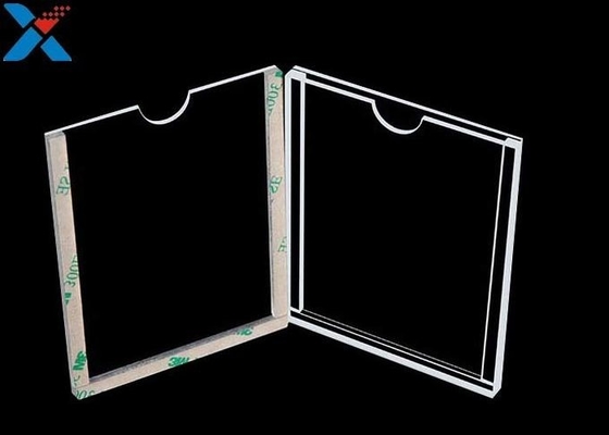 1mm klares Acrylanzeigen-Blatt-horizontaler doppelter mit Seiten versehener Plakat-Halter