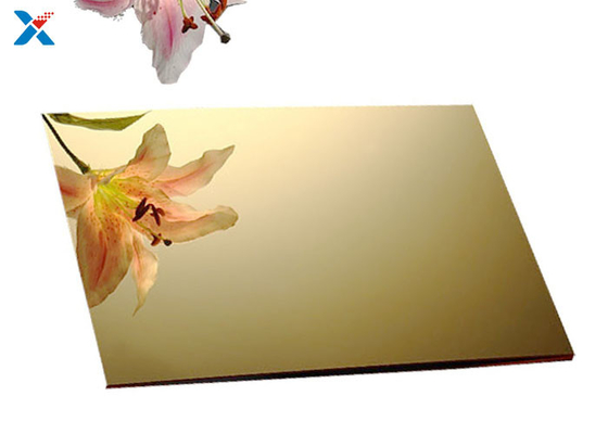 3mm Goldacrylblatt-Plastikplexiglas-Bretter für Dekoration