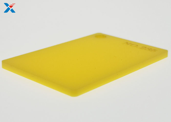 verdrängte gelbes Acrylblatt 8x4 zurechtgeschnittenes Glasbrett Plexi