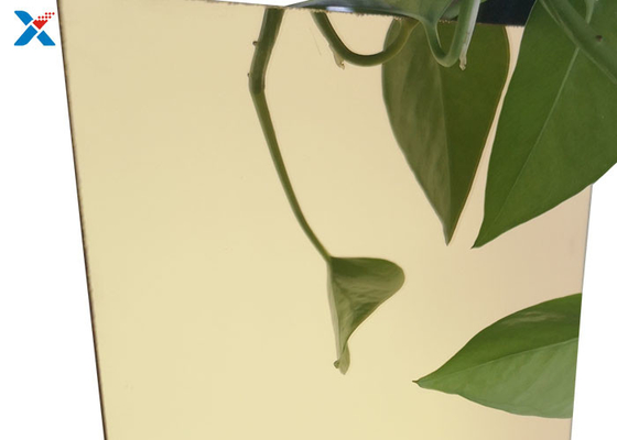 1mm Goldbeschichtete acrylspiegel-Blatt stark Oberflächenplexiglas-Platte